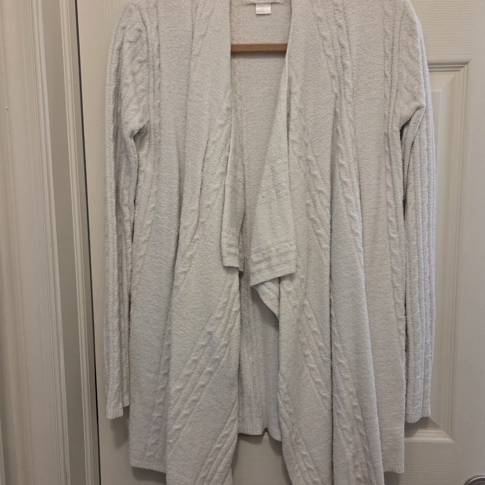 Barefoot Dreams Soft Cable Knit Cardigan Sweater